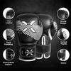 FightX Kids Boxing Gloves for 3-8 Years 4 6 Oz Training MMA Boys Girls Kickboxing Punching Gloves for Training, Punching Bag, Muay Thai, MMA (Black/White, 6oz) view 2