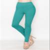 ALWAYS Women's Super High Waist Leggings - Premium Buttery Soft Yoga Workout Stretch Solid Pants Teal Plus Size view 3