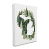 Stupell Industries Michigan State Outline Green Pine Tree Forest view 1