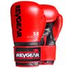 Revgear S5 Leather Muay Thai & Kickboxing Gloves with Handwrap Compartment - Ideal MMA, Training Boxing Gear (Red/Black, 14OZ) view 1