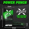 FightX Kids Boxing Gloves for 3-8 Years 4 6 Oz Training MMA Boys Girls Kickboxing Punching Gloves for Training, Punching Bag, Muay Thai, MMA (Black/Green, 6oz) view 3