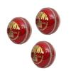 CW Crown Match Red Ball Outdoor Practice Cricket Balls Leather 4 CE Ball Pack of 3 view 1
