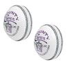 CW 2 X County Crown 4 Piece Senior Trainer Quality Cricket Ball White Pack Oz Stock view 1