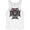 Made in The USA Biker Cross Tank Top American Eagle Motorcycle Men's Top White Small view 1