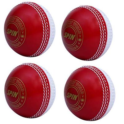 CW Spin Cricket Balls 4 X 1 Poly Soft Premium Quality Training & Coaching Balls
