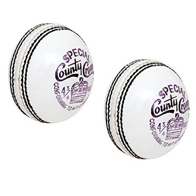 CW Spcl. County Crown Women White Cricket Ball Pack of 3 4PCE Ball Club Sport Ball
