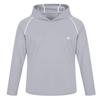 AODULO Youth Sun Shirt UPF50 Rash Guard Quick Dry Long Sleeve Hoodie T Shirts Thumbholes Active Workout Running Playing Grey view 3