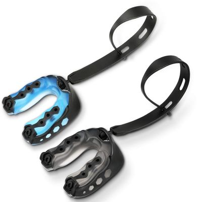 Number-one 2 Pack Soft Mouth Guard with Strap, Professional Sports Mouthguard for Boxing, Jujitsu, MMA, Football, Basketball, Hockey, Karate, Rugby Teeth Armor to Protect Braces for Adult & Youth