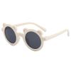 BULINGNA 2-8T Kids Toddler Baby Girl Boy Round Sunglasses UV Protection Glasses for Photography Outdoor Beach (Bear White, One size 2-8T) view 1