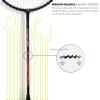 Li-Ning Turbo 99 Strung Carbon Fibre Racket with Free Full Cover | AYPR026-5 view 4