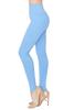 ALWAYS Women's Super High Waist Leggings - Premium Buttery Soft Yoga Workout Stretch Solid Pants Sky Blue One Size view 2