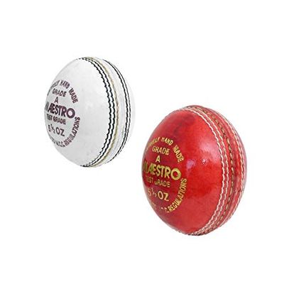 CW Maestro Leather Ball Tournament Hardball Genuine Leather 4PCE Ball Pack of 2