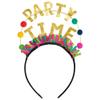 amscan Rainbow Dots Party Time Headband | 11 3/4" x 13" | 1 Pc view 1