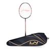 Li-Ning Turbo 99 Strung Carbon Fiber Badminton Racket with Free Full Cover (Black/Red) view 1