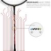 Li-Ning Turbo 99 Strung Carbon Fiber Badminton Racket with Free Full Cover (Black/Red) view 4
