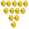 CW Indoor Match Quality Leather Balls Yellow 2 PCE Cut Hand Stitch Ball Set of 12pc view 1
