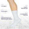 Hugh Ugoli Women's Cotton Crew Socks | Plain Color, Regular Fit, Soft Casual Socks for Trouser, 4 Pairs, Pink/Blue, Shoe Size: 9-12 view 2