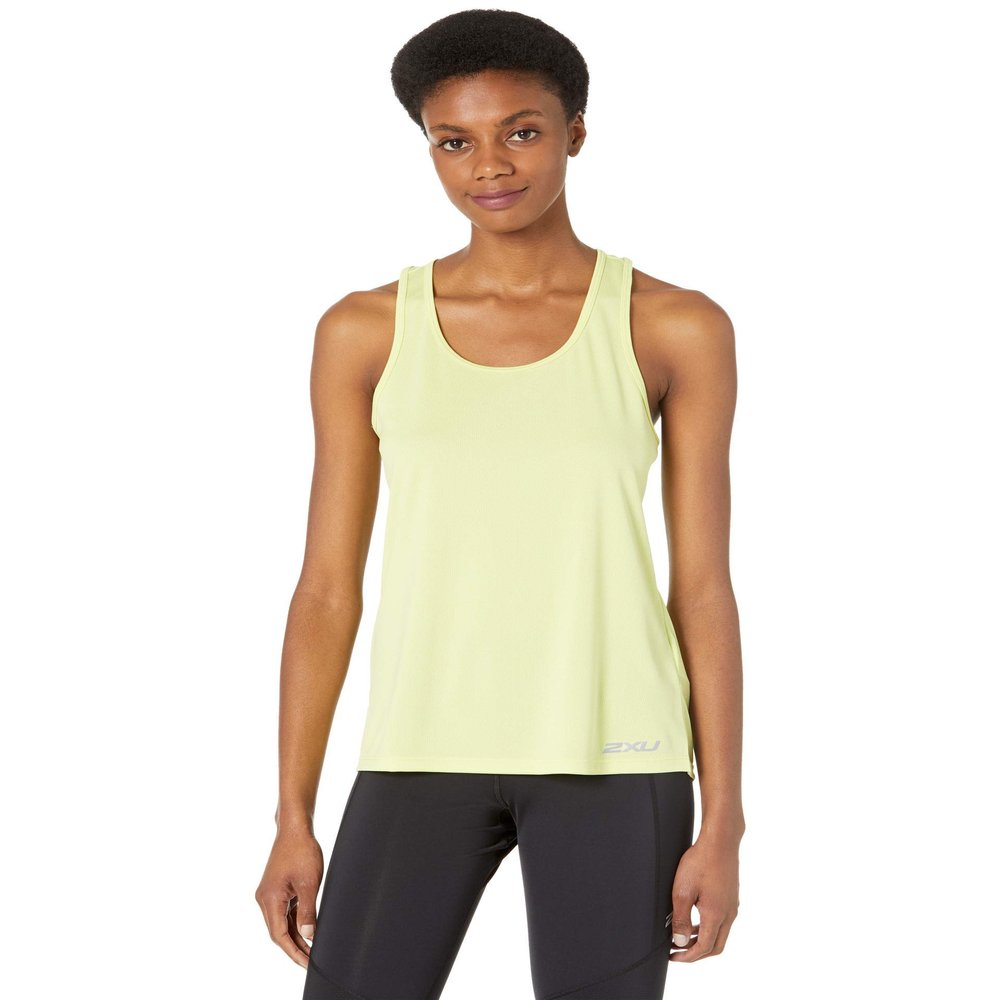 2XU Aero Singlet Limelight/Silver Reflective XL