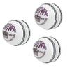 CW Pack of 3 Crown White Leather Cricket Ball Hand Stitch Club Tournament 4 PC Ball view 2