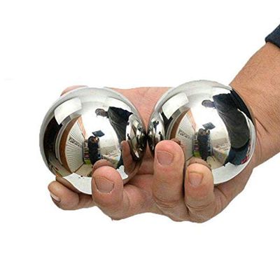 Sports Steel Ball, 35mm-60mm2 Pack, Health-Care Steel Ball, Fitness Ball, Solid Steel ball-35mm-2P