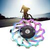 Cocoarm Derailleur Pulley Kit Pair, Ceramic Wheel Bearing Pulley Mountain Tension Rear Derailleur Pulley Bearings Cycling Accessory for Road Mountain view 2