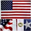 12x18 inch USA 300D Embroidered Boat Flag Grommets (Heavy Duty Military Grade)