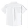 Aimehonpe Boy's Short Sleeve Cotton Dress Shirt and Bow Tie Formal Uniform Solid Button-Down Shirts, White, XX-Large view 4