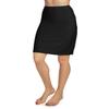 MeMoi Women's High-Waist Double-Bonded 22" Half Slip Black M view 1