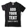 Custom T-Shirt Add Your Text Personalized T Shirt for Men & Women Cotton Tee Black Medium view 4