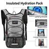 Lunidry Insulated Hydration Pack Backpack with 3L BPA Free Leak-Proof Water Bladder, Keep Liquids Cool for Up to 5 Hours, Daypack for Hiking, Running, Cycling, Hunting, Climbing view 3