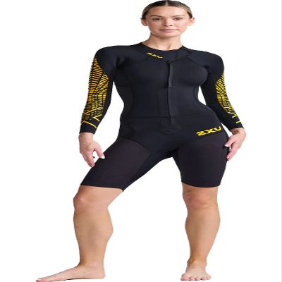 2XU Women's SwimRun SR1 Wetsuit (Black, Large, 2XU)