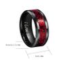 CROWNAL Black Dragon Tungsten Carbide Ring Wedding Band 10mm Red Carbon Fiber Black Celtic Dragon Inlay Engraved 'I Love You' Size 7-17 (10mm, 10) view 2