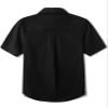 Aimehonpe Boys Short Sleeve Dress Shirts Solid Poplin Soft Stretch Fabrics with Two Bow Tie Set, Black, Large view 2