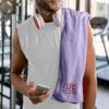 TEEAMORE Personalized Fitness Towel Custom Embroidered Gym Towel Workout Yoga Golf Tennis Embroidered Hand Towels view 4