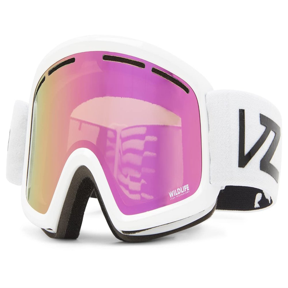 VonZipper Kids Trike White/Smoke Pink Chrome Lense One Size