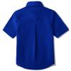 Aimehonpe Boy's Short Sleeve Cotton Dress Shirt and Bow Tie Formal Uniform Solid Button-Down Shirts, RoyalBlue, Small view 2
