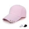 YQHWLKJ Adjustable Baseball Cap with Ring Outdoor Sports Sunscreen hat Women's Men's Fashion snap Buckle hat 1PCS, pink, One Size view 4