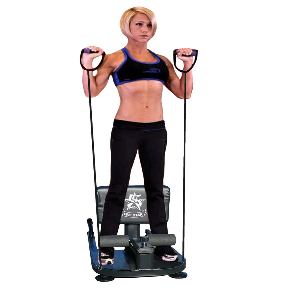 Multi Function Deep Sissy Squat Bench Home Gym with 2 Exercise Resistance Handles | 8 in 1 Home Gym Machine Leg Exercise | AB Workout Cardio Deep Squat Workout Station Training Equipment (Black)