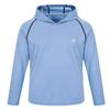 AODULO Youth Fishing Sun Shirts UV UPF Rash Guard Quick Dry Long Sleeve T Shirts Boys Hoodies for Workout Thumbholes Light Blue view 3