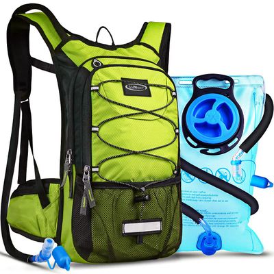 Lunidry Insulated Hydration Pack Backpack with 3L BPA Free Leak-Proof Water Bladder, Keep Liquids Cool for Up to 5 Hours, Daypack for Hiking, Running, Cycling, Hunting, Climbing