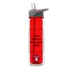 DISCOUNT PROMOS Custom Tritan Sports Bottles with Straw 19 oz. Set of 6, Personalized Bulk Pack - Great for Gym, Hiking, Cycling, Camping, Backpacking, School - Red view 1