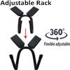 Pmsanzay Backpack Attachment Carrier Hanger Rack Hook Holder for Carrying Mini Cruiser, Cruiser Board,Skateboard - Fit Most Backpacks - Easy to Use - No Backpack view 2