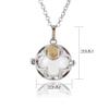 1PC Leaver Leaf Locket Memorial Locket Lucky Locket Pendant Memorial Ash Keepsake Cremation Jewelry (Silver Leaver) view 2