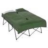 Outsunny 2-Person Folding Camping Cot Portable Outdoor Bed Set with Sleeping Bag, Inflatable Air Mattress, Comfort Pillows and Carry Bag, Soft and Comfortable for Outdoor Travel Camp Beach Vacation view 1