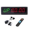 BTBSIGN Workout Timer Wall Interval Clock Count Down/Up Stopwatch with Remote (1.8inch Green and Red) view 1