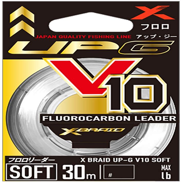 X-Braid UP-G Reader, V10, Soft, 98.4 ft (30 m), No. 7/30.5 LB, Natural