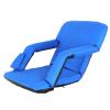 Epetlover Portable Foldable 5 Positions Adjustable Water Resistant Stadium Bleacher Seat with Cushion, Arms and Back Support (Blue) view 3