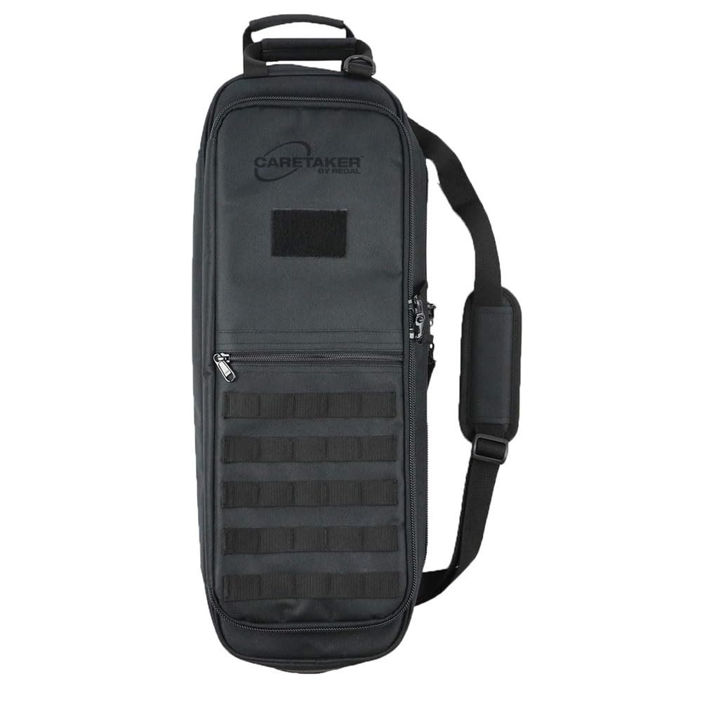 FSDC Caretaker by Regal Black Takedown Bag Gen III with MOLLE, Locking Compartments, Padded Handles and Strap for Easy Transport