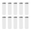 DISCOUNT PROMOS Wide Mouth Water Bottles 26 oz. Set of 10, Bulk Pack - BPA Free, Great for Gym, Camping, Backpacking, School - Clear view 1