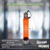 DISCOUNT PROMOS 10 Sports Bottles with Twist Lid Set, 23 oz. - Customizable Text, Logo - Metallic Base, BPA Free - Orange view 4